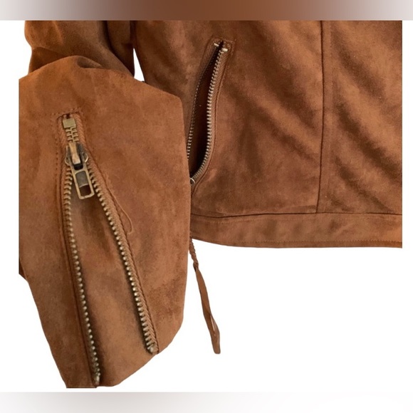 Suede brown jacket size S - Picture 5 of 8